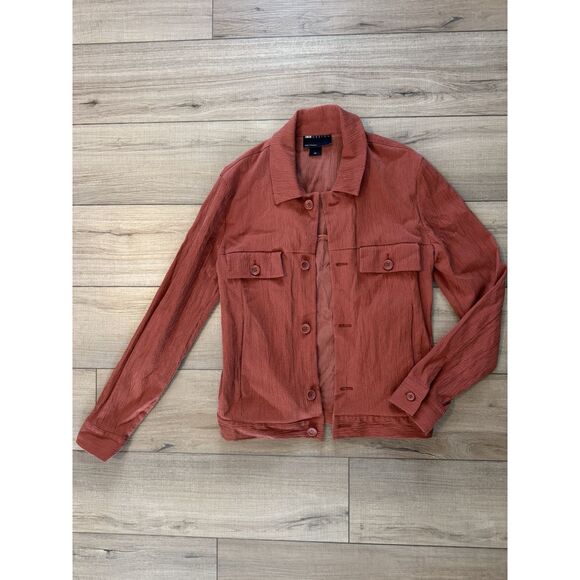 ASOS Design Blouse Jacket Size XXS Womens Shirt Jacket Pocket Button 2xs - Picture 2 of 3